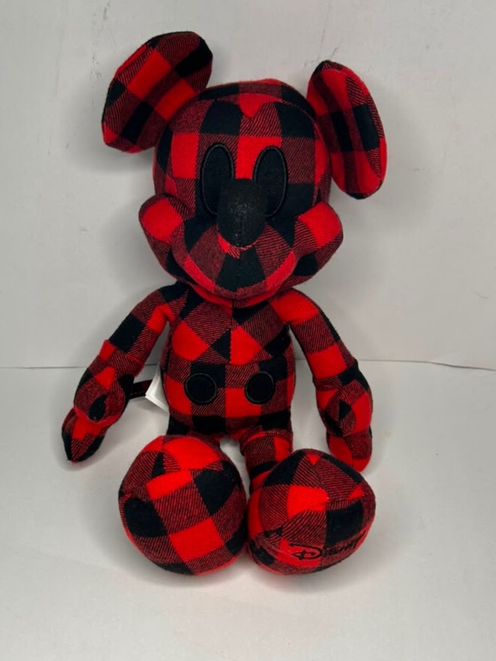 Disney Mickey Mouse X AE American Eagle Special Edition Plush Doll Red Plaid